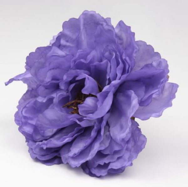Peonía Valencia. Flores de Flamenca. Morado. 12cm